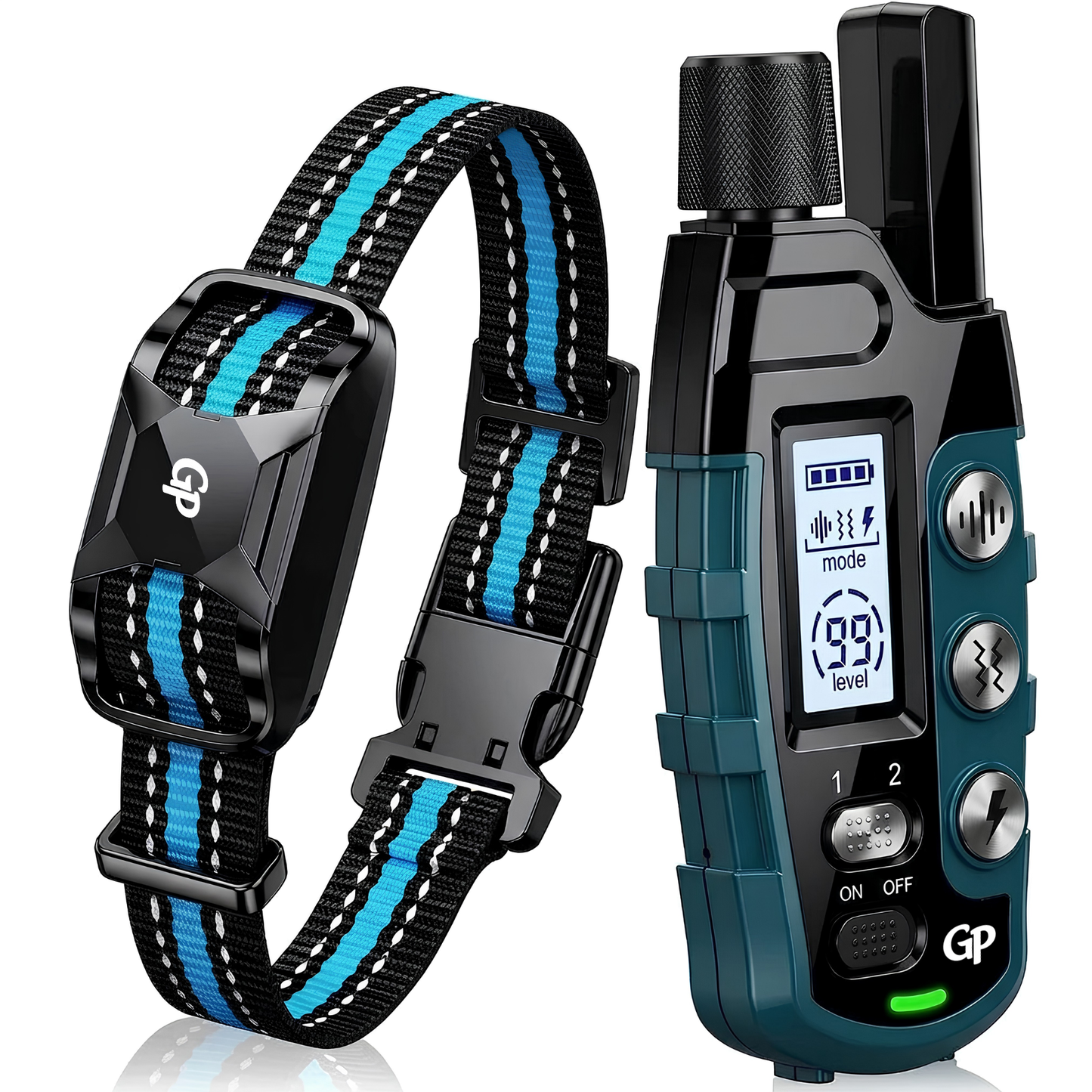 GuardiPaws™ Dolta™ Pulsa Recall Collar Blue