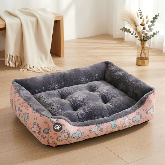 GuardiPaws™ Snugl™ Airo Luxe Dog Bed Pink