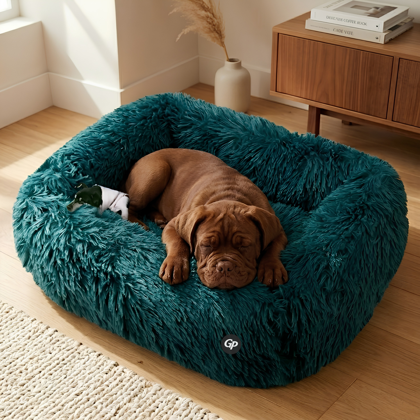 GuardiPaws™ Snugl™ Cloudhaven Dog Bed Blue