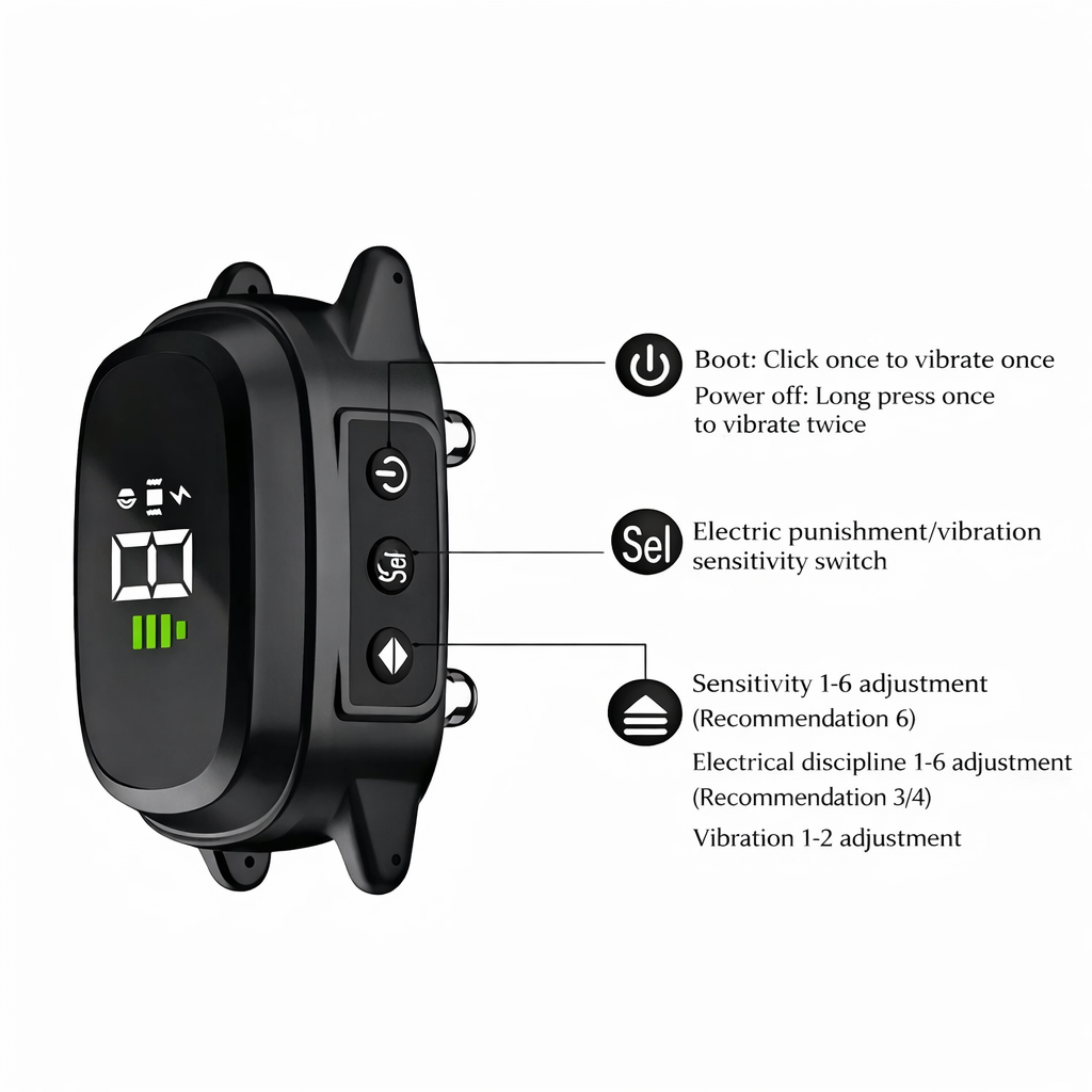GuardiPaws™ Dolta™ Aura Calm Collar Black