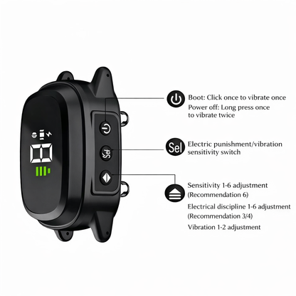 GuardiPaws™ Dolta™ Aura Calm Collar Black