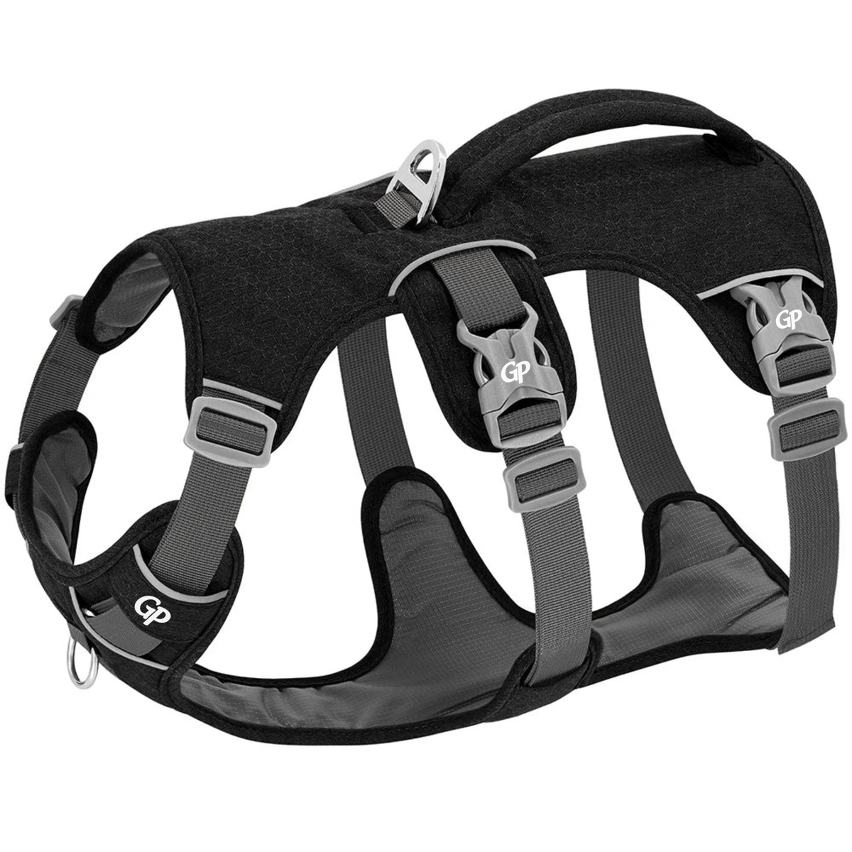 GuardiPaws™ Vanta™ Stride Dog Harness Black