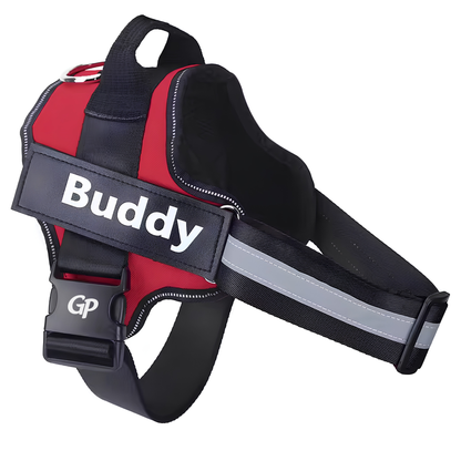 GuardiPaws™ Vanta X™ Bolt Custo Dog Harness Red