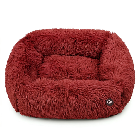 GuardiPaws™ Snugl™ Cloudhaven Dog Bed Red