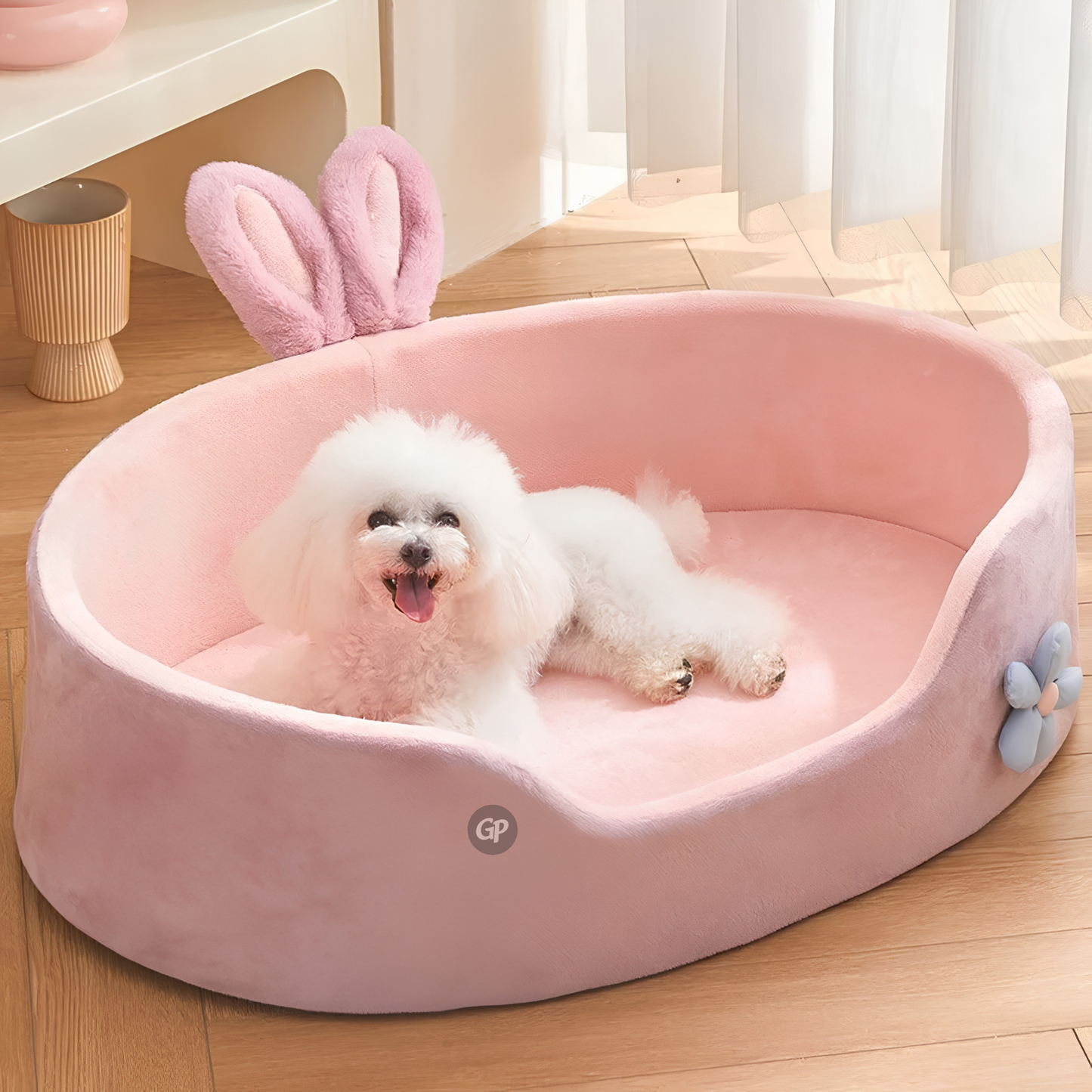 GuardiPaws™ Snugl™ Pink Pod Dog Bed