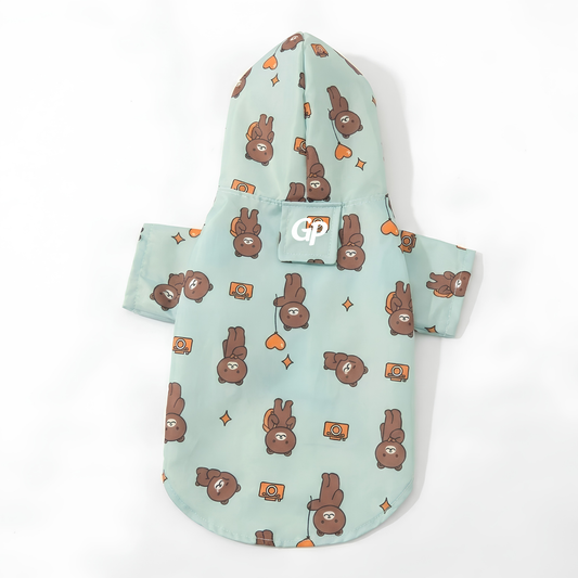 GuardiPaws™ Glacien™ Dottie Raincoat Green