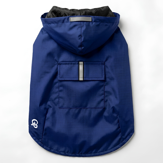 GuardiPaws™ Glacien™ Crest Raincoat Blue