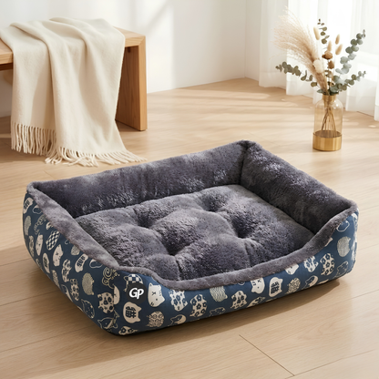 GuardiPaws™ Snugl™ Airo Luxe Dog Bed Blue
