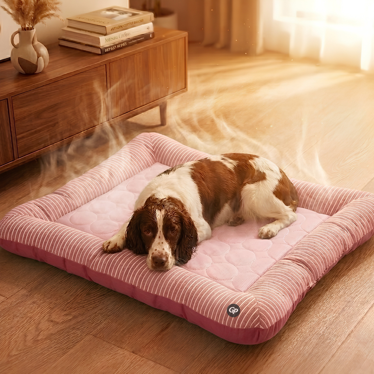GuardiPaws™ Snugl™ Chillzone Dog Bed Pink