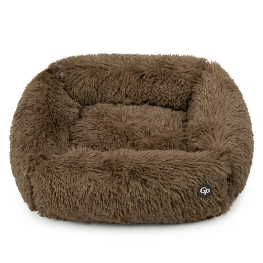 GuardiPaws™ Snugl™ Cloudhaven Dog Bed Brown