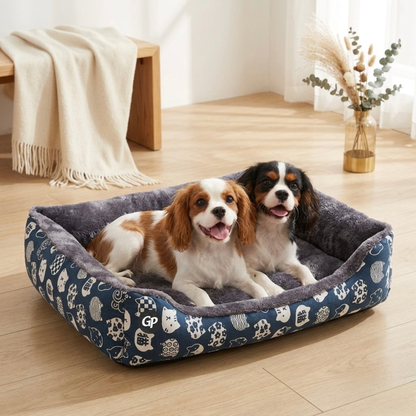GuardiPaws™ Snugl™ Airo Luxe Dog Bed Blue
