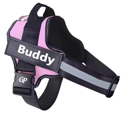 GuardiPaws™ Vanta X™ Bolt Custo Dog Harness Blush