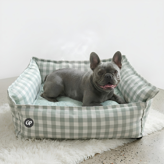 GuardiPaws™ Snugl™ Haven Lounge Dog Bed Green