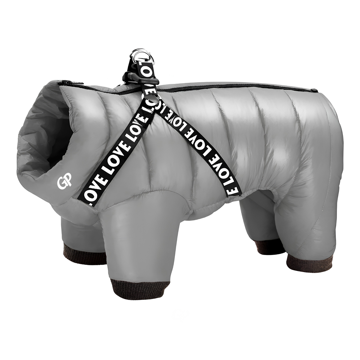 GuardiPaws™ Glacien™ Snowsuit Harness Gray