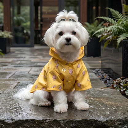 GuardiPaws™ Glacien™ Dottie Raincoat Yellow