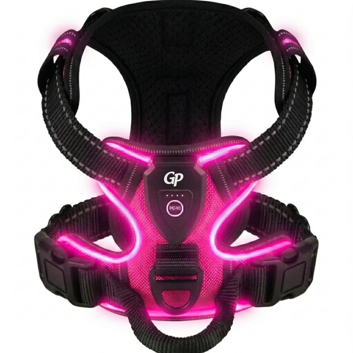 GuardiPaws™ Vanta X™ Illuminate Dog Harness Pink