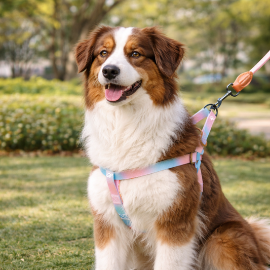 GuardiPaws™ Vanta™ Flor Dog Harness Blush Pink