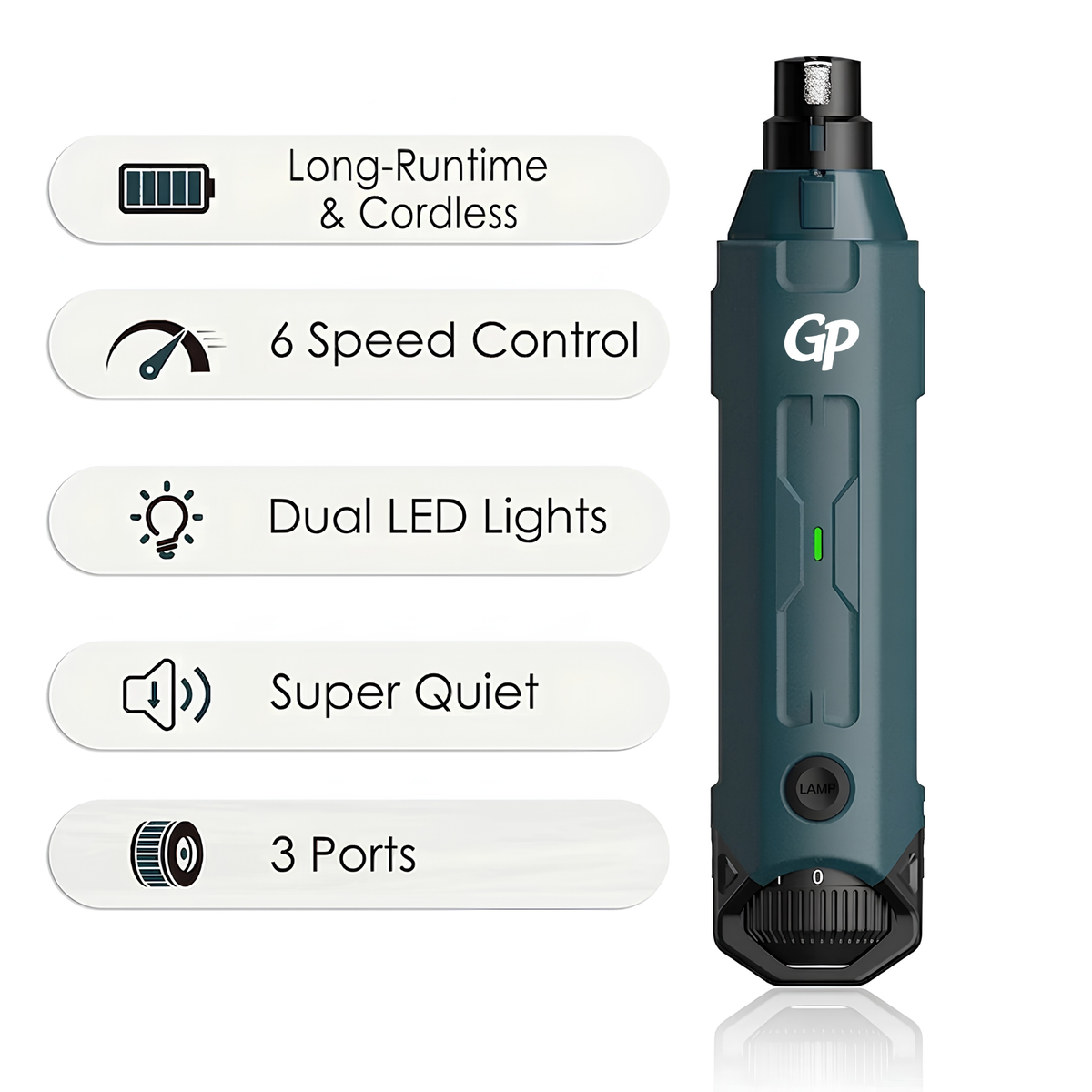 GuardiPaws™ Shedr™ Titan Nail Grinder Blue