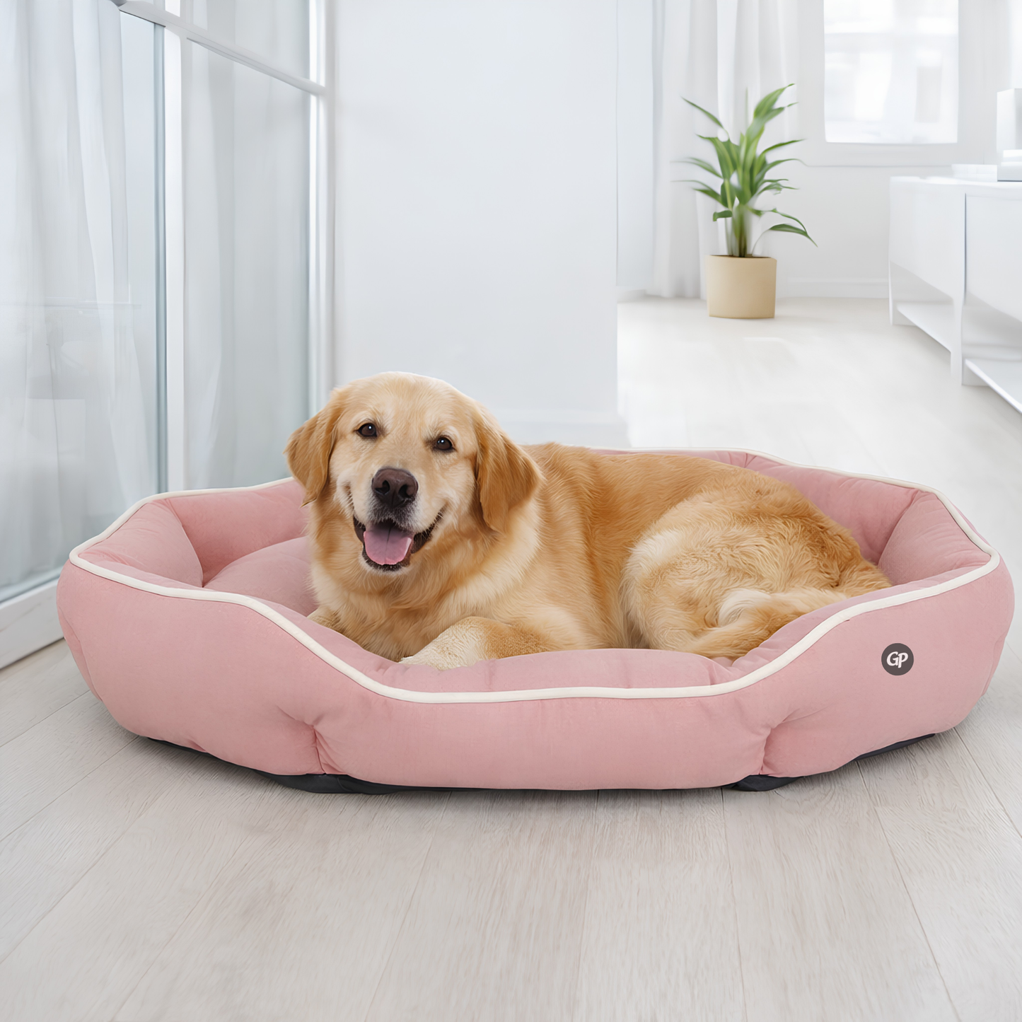 GuardiPaws™ Snugl™ Coreva Dog Bed Pink