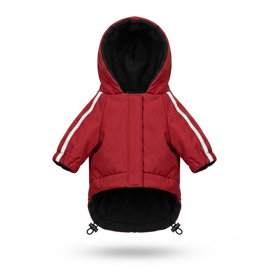GuardiPaws™ Glacien™ Ranger Rain Coat Red