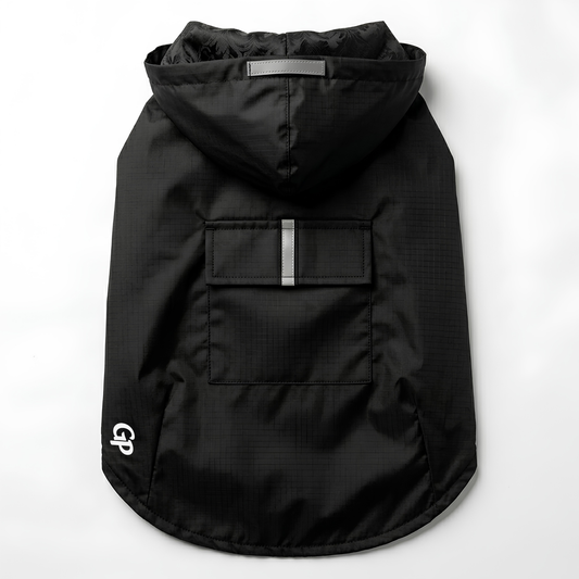 GuardiPaws™ Glacien™ Crest Raincoat Black