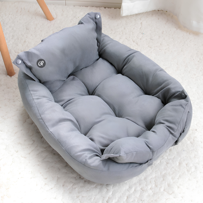GuardiPaws™ Snugl™ Retreata Dog Bed Gray