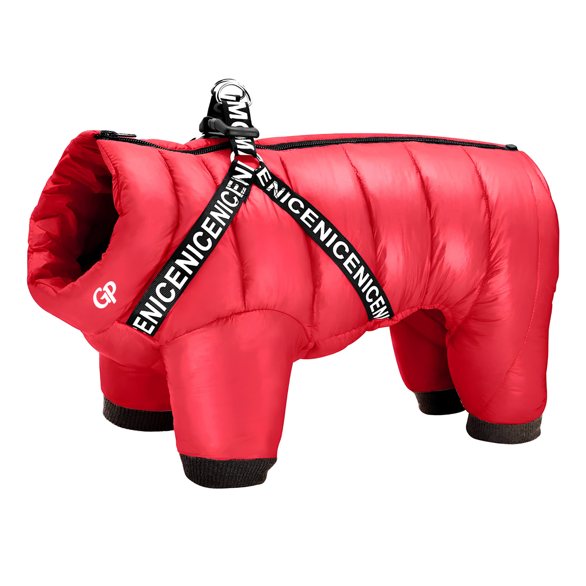 GuardiPaws™ Glacien™ Snowsuit Harness Red