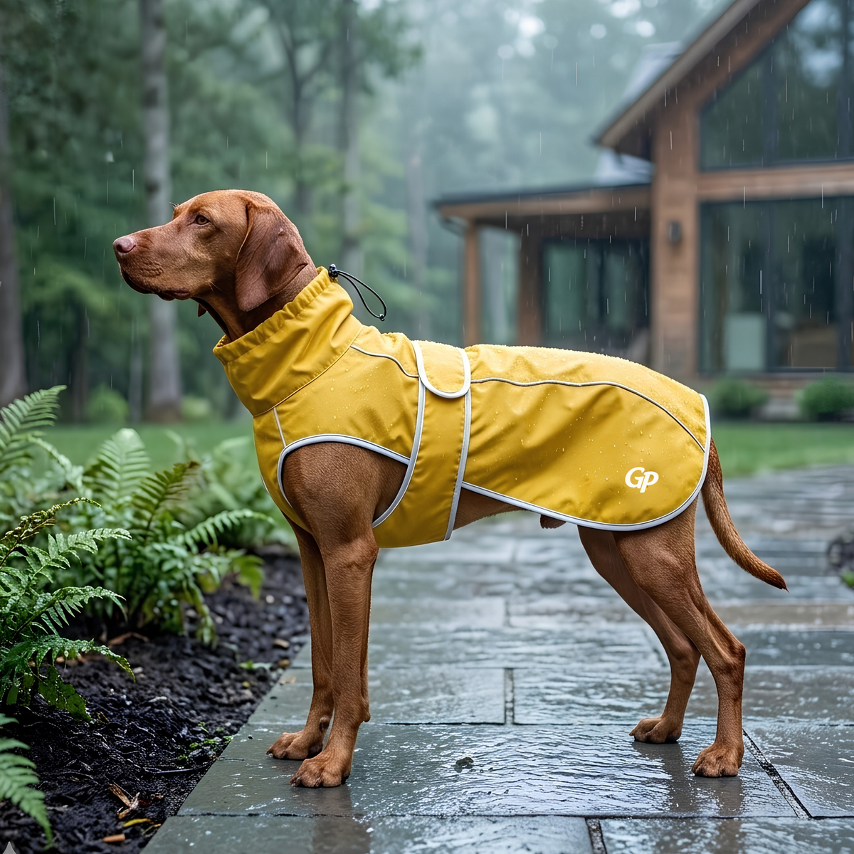 GuardiPaws™ Glacien™ Velo Rain Coat Yellow