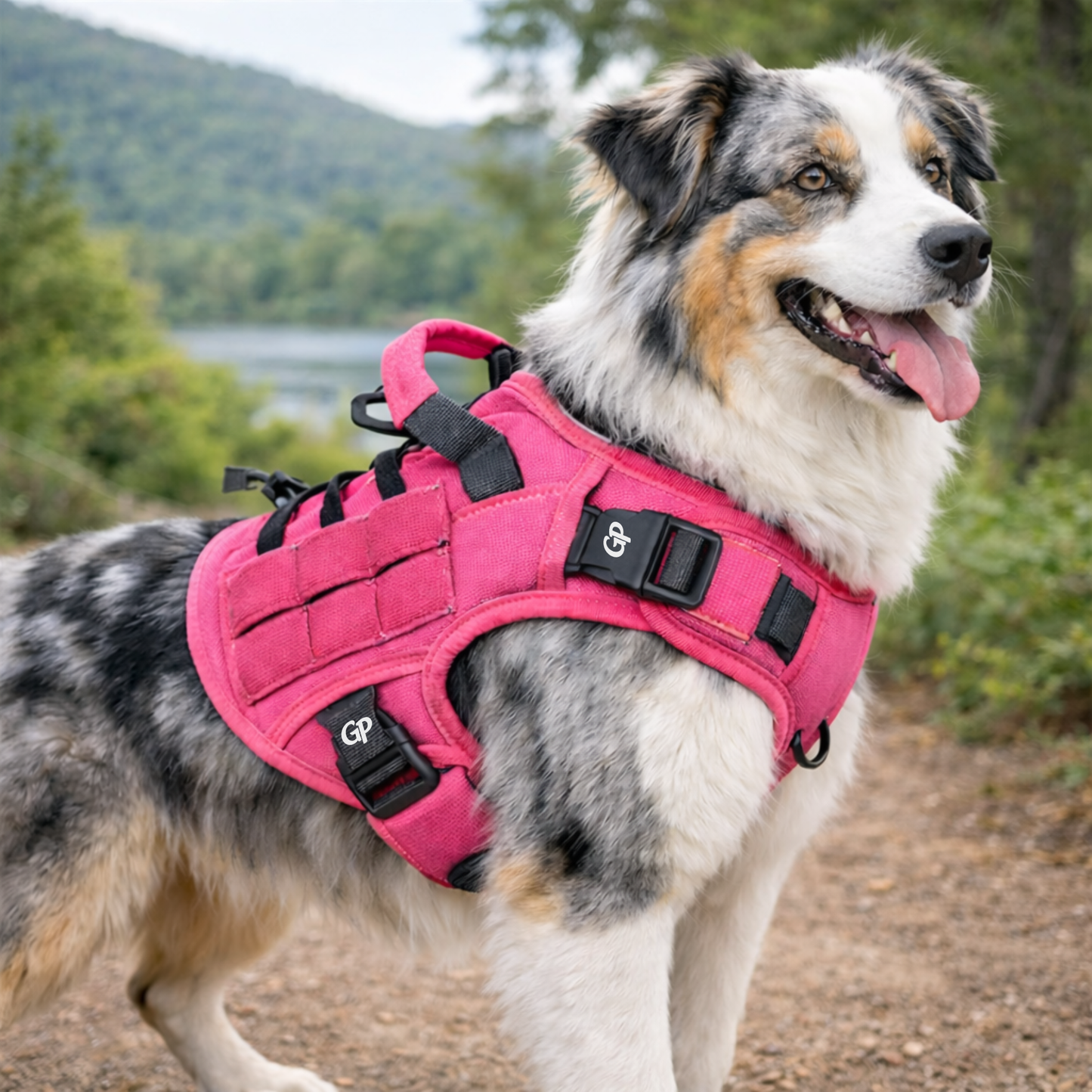 GuardiPaws™ Vanta X™ Titan Dog Harness Pink