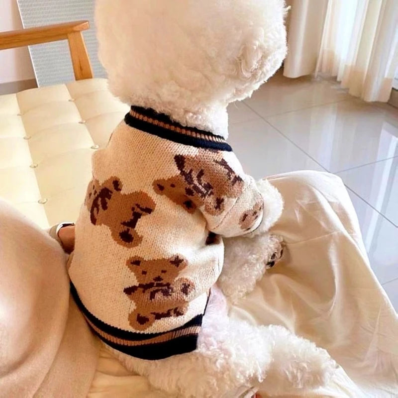 GuardiPaws™ Velari™ Cotton Cardigan White