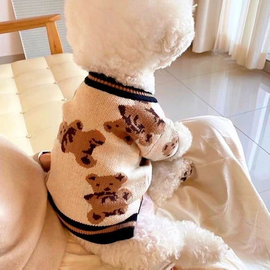 GuardiPaws™ Velari™ Cotton Cardigan White