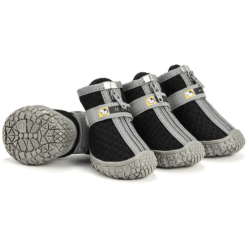 GuardiPaws™ Glacien™ Grip Boots Gray