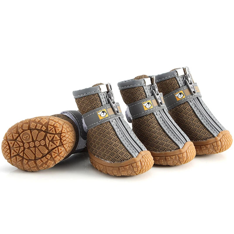 GuardiPaws™ Glacien™ Grip Boots Brown